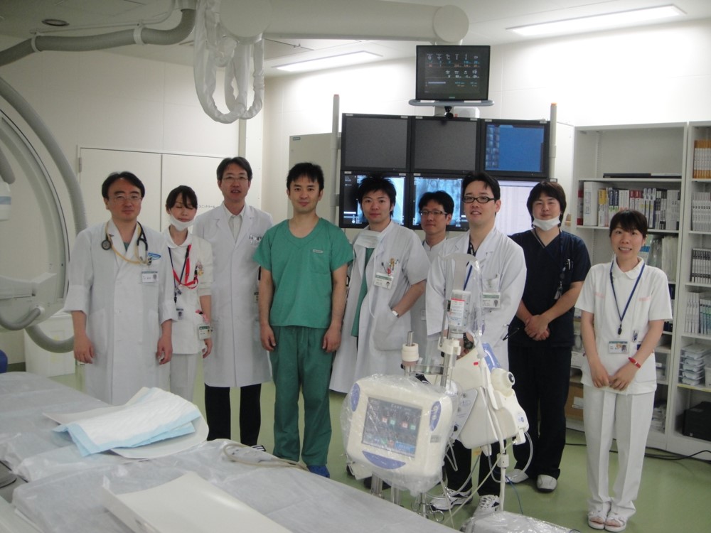 尾道総合病院時代の上田先生（左）