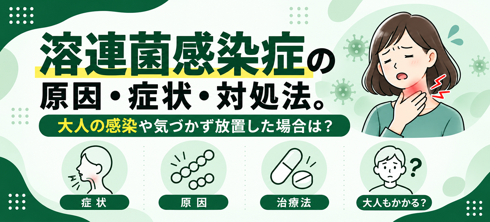 溶連菌感染症の原因・症状・対処法