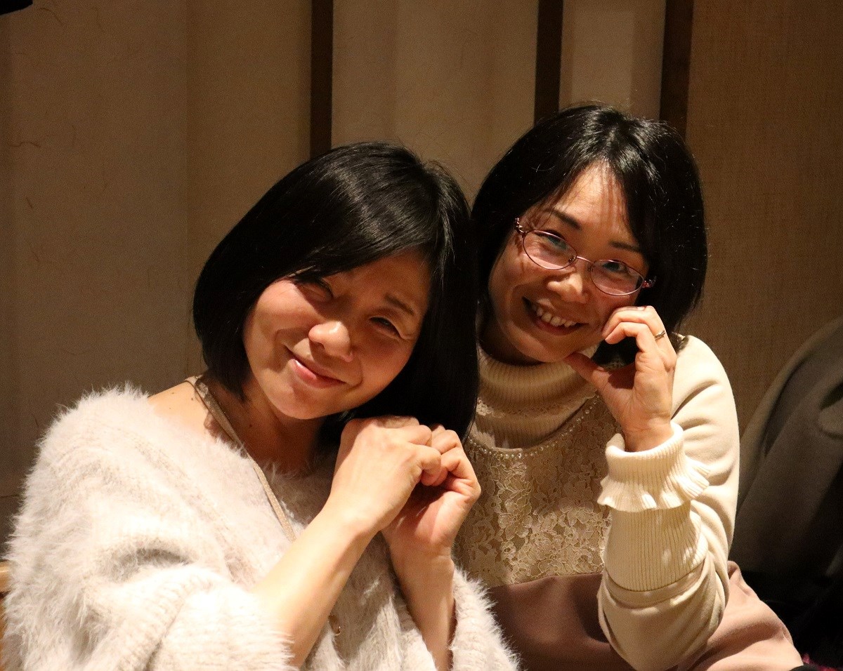 送別会でのひとコマ。管理者を引き継いだ吉田さんと