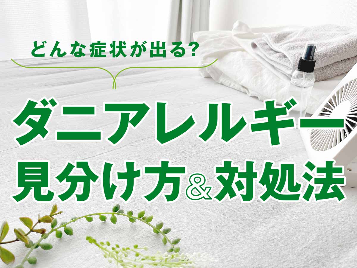 ダニアレルギーはどんな症状が出る？見分け方と対処法・治療法