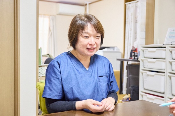 ラミーナ訪問看護木村さんインタビュー風景