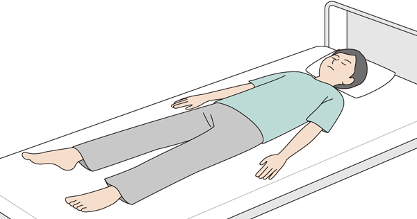 安静を保つ姿勢のイメージ