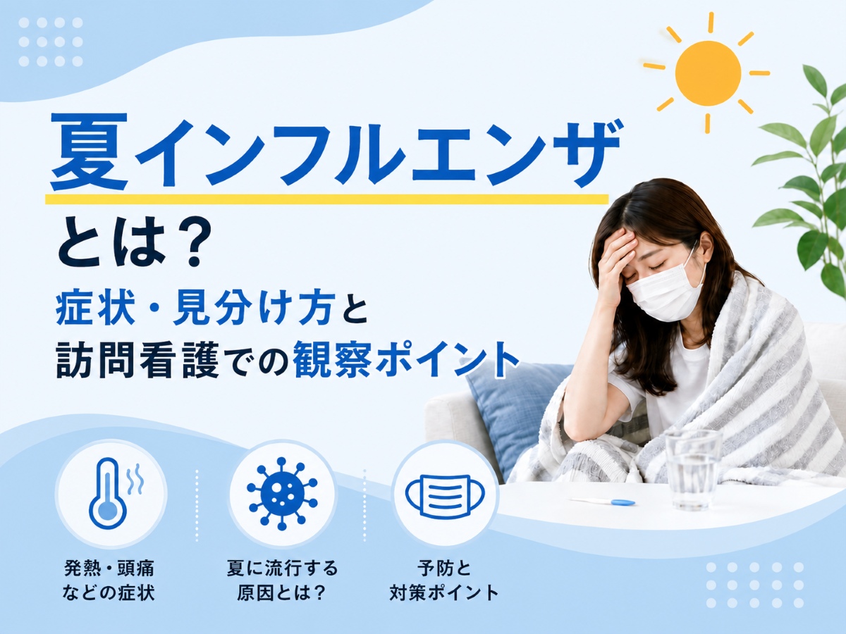 夏インフルエンザとは？症状・見分け方と訪問看護での観察ポイント