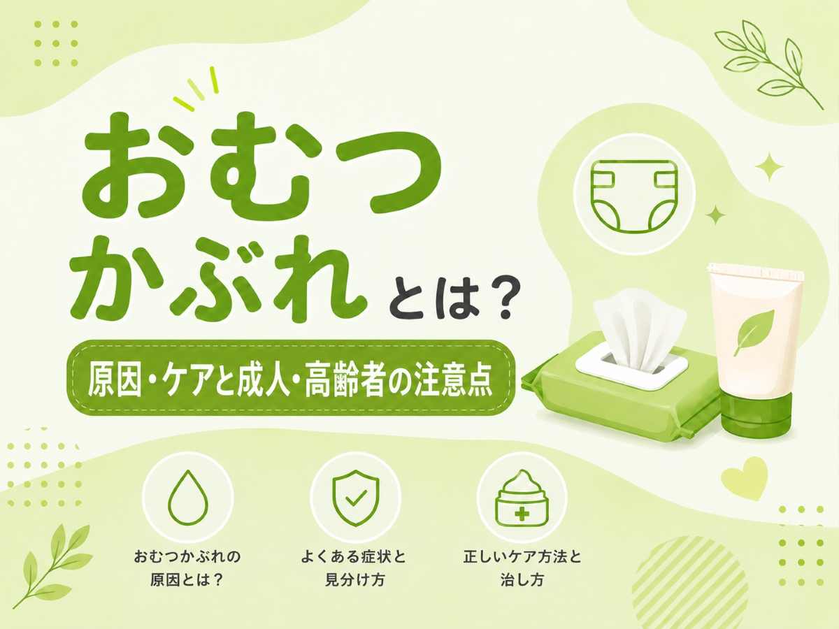 おむつかぶれとは？原因・ケアと成人・高齢者の注意点