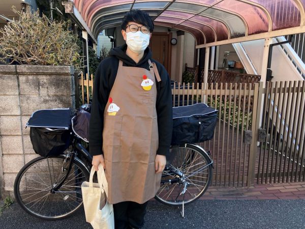訪問中の齋藤さん